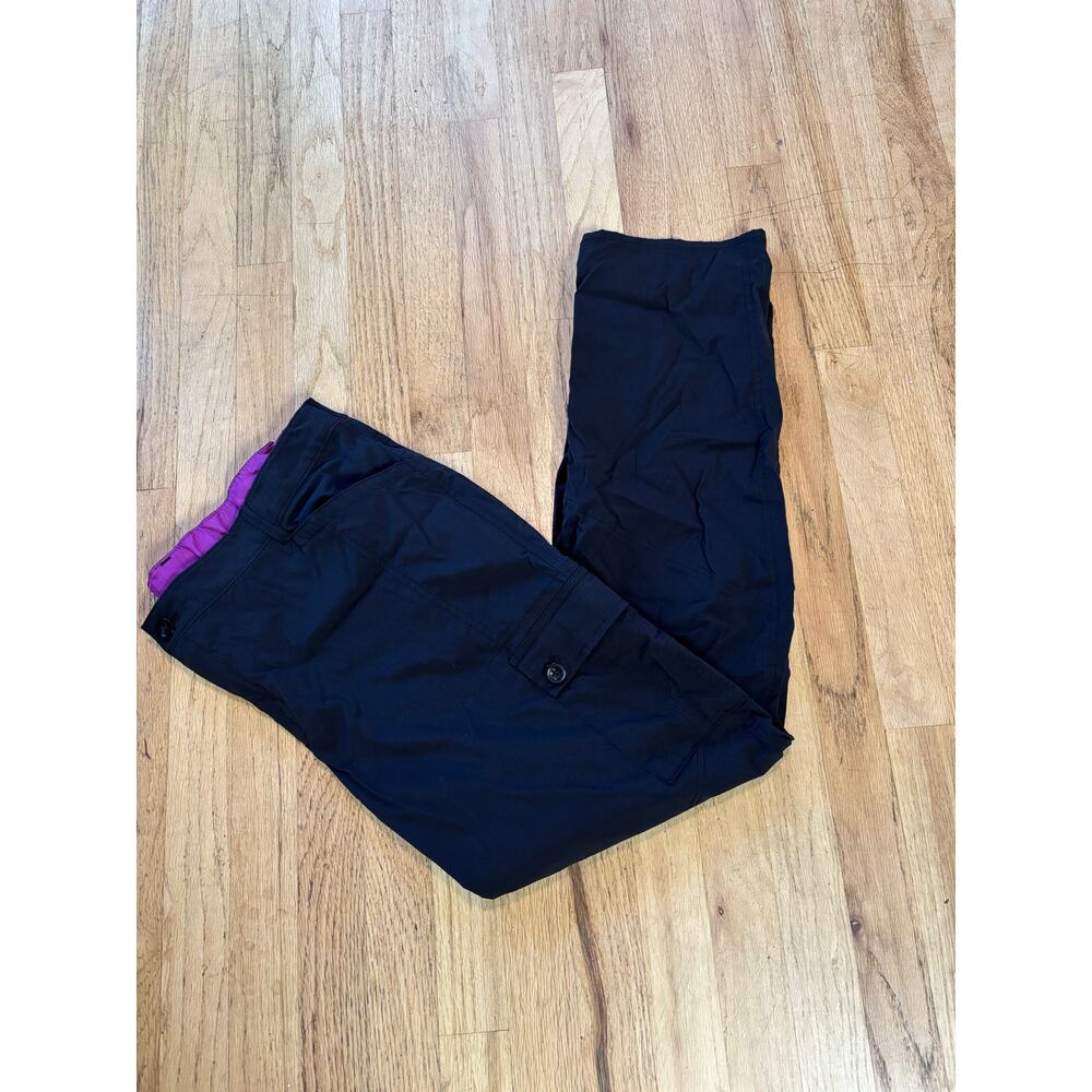 Women’s Eddie Bauer Travex Nylon Cargo Hiking Trail Pants Packable, size 20